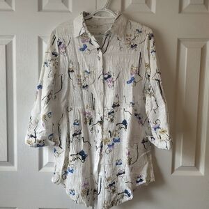 Tianzhien Woman's Long Sleeve Blouse